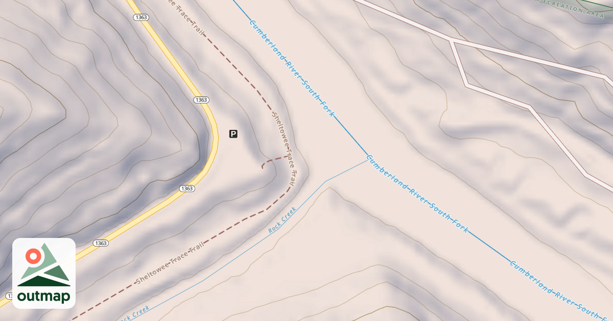 Map of K & T Railroad R.O.W.