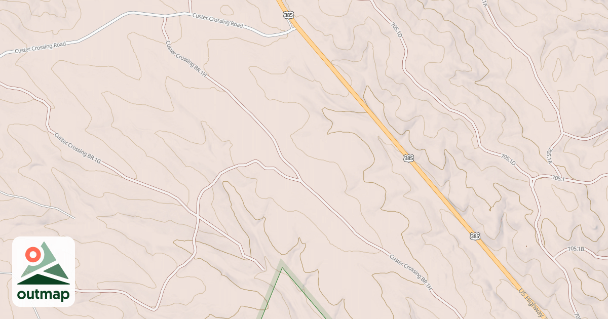 Map of CUSTER CROSSING BR 1H