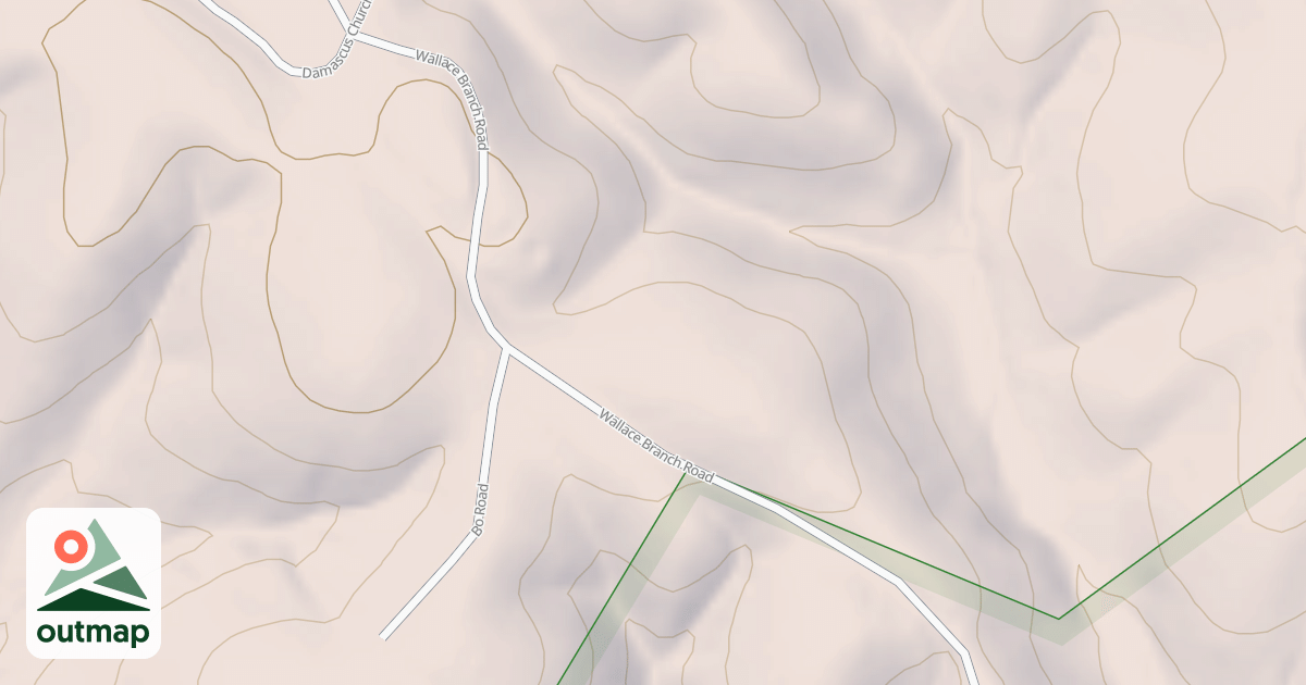 Map of WALLACE BRANCH ROAD