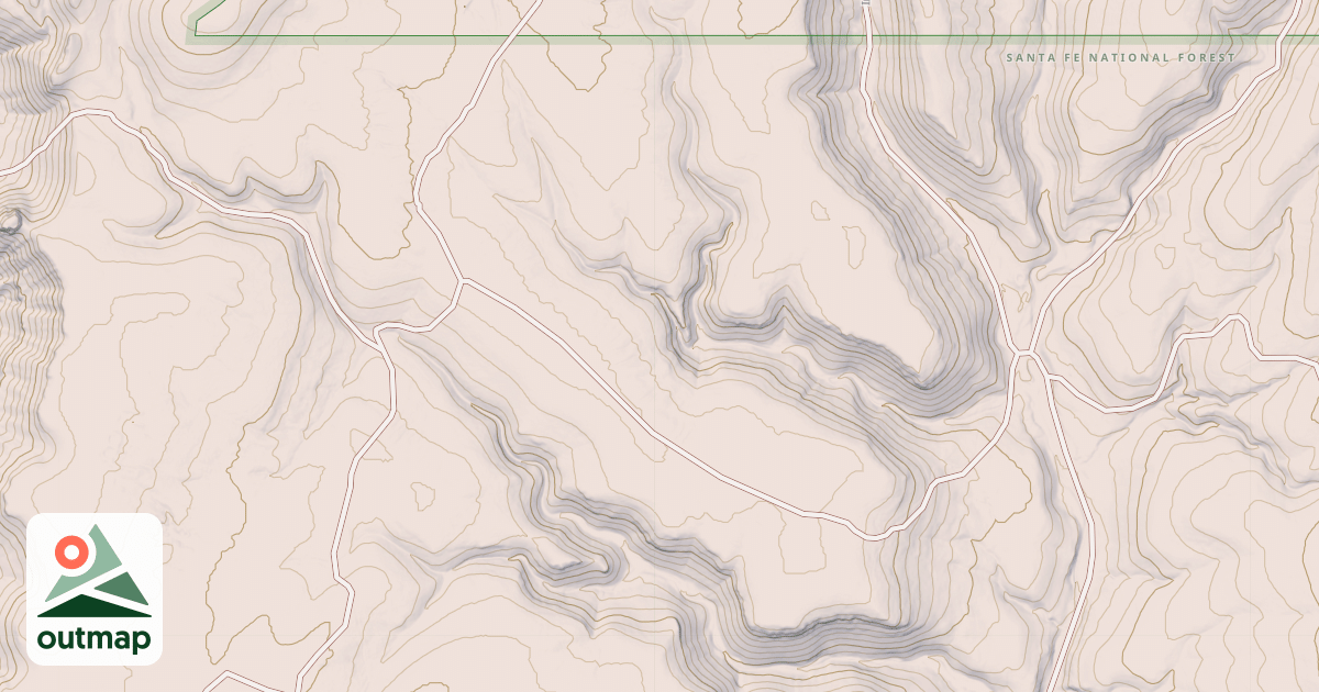 Map of BORREGO WEST FORK
