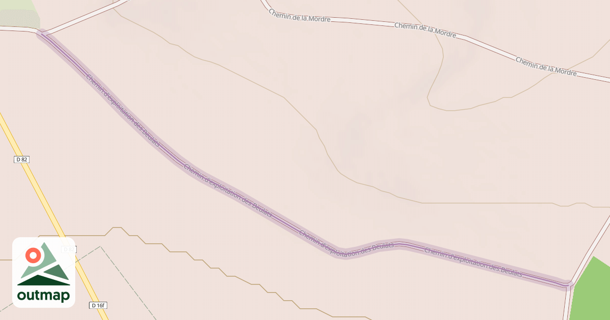 Map of Chemin d'exploitation des Beulats