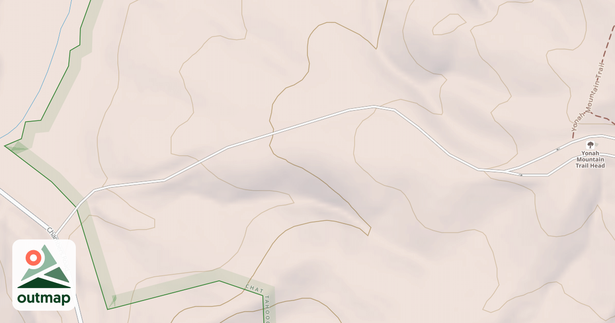 Map of YONAH MOUNTAIN ROAD