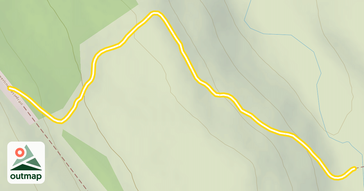 Map of Middle Fork Trail