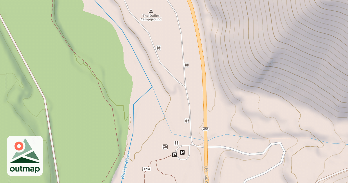 Map of DALLES CG