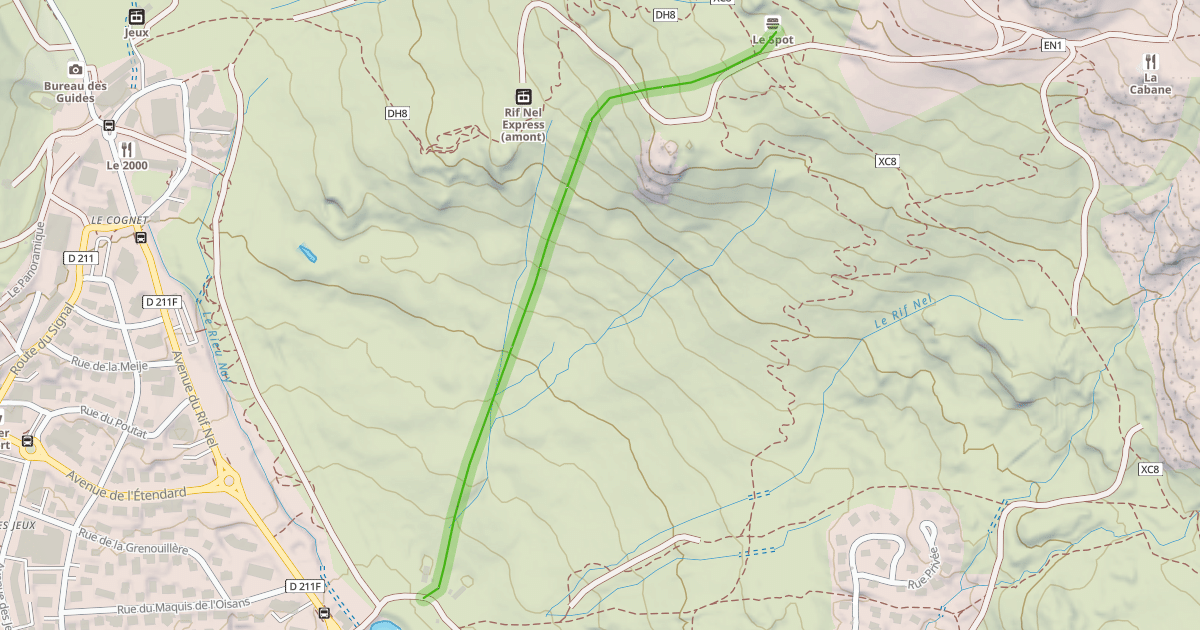 Map preview of Stade du Taburle