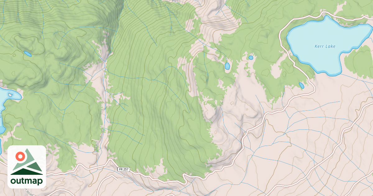 Map of KERR LAKE