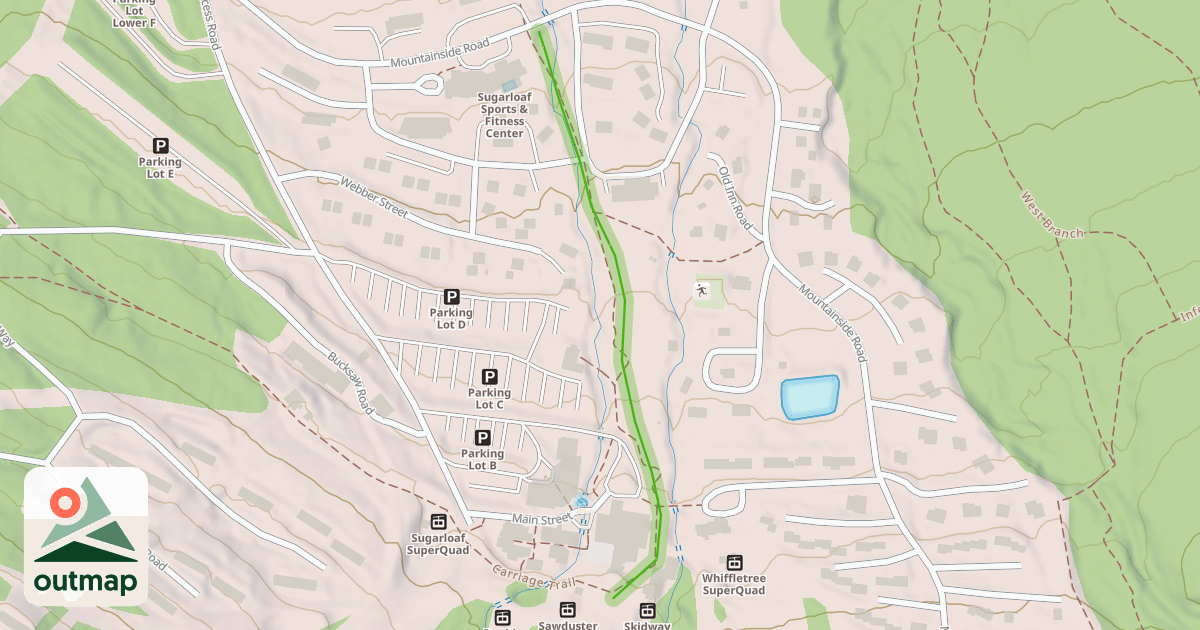 Map of Birches Slope