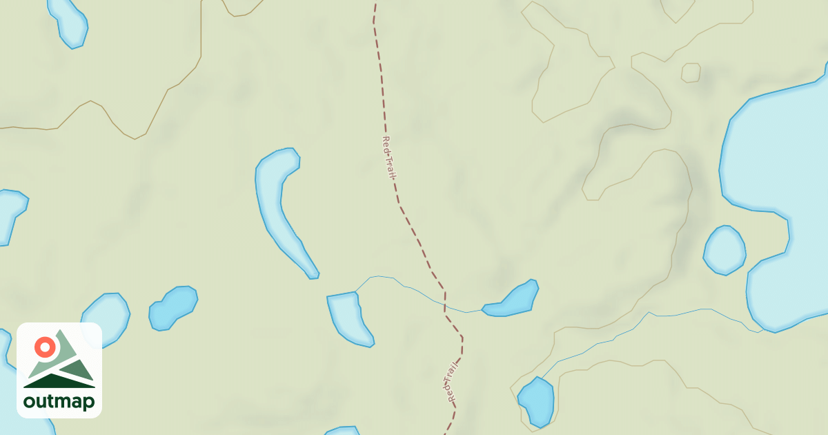 Map of Bald Mountain Rec. Area - Red Trail