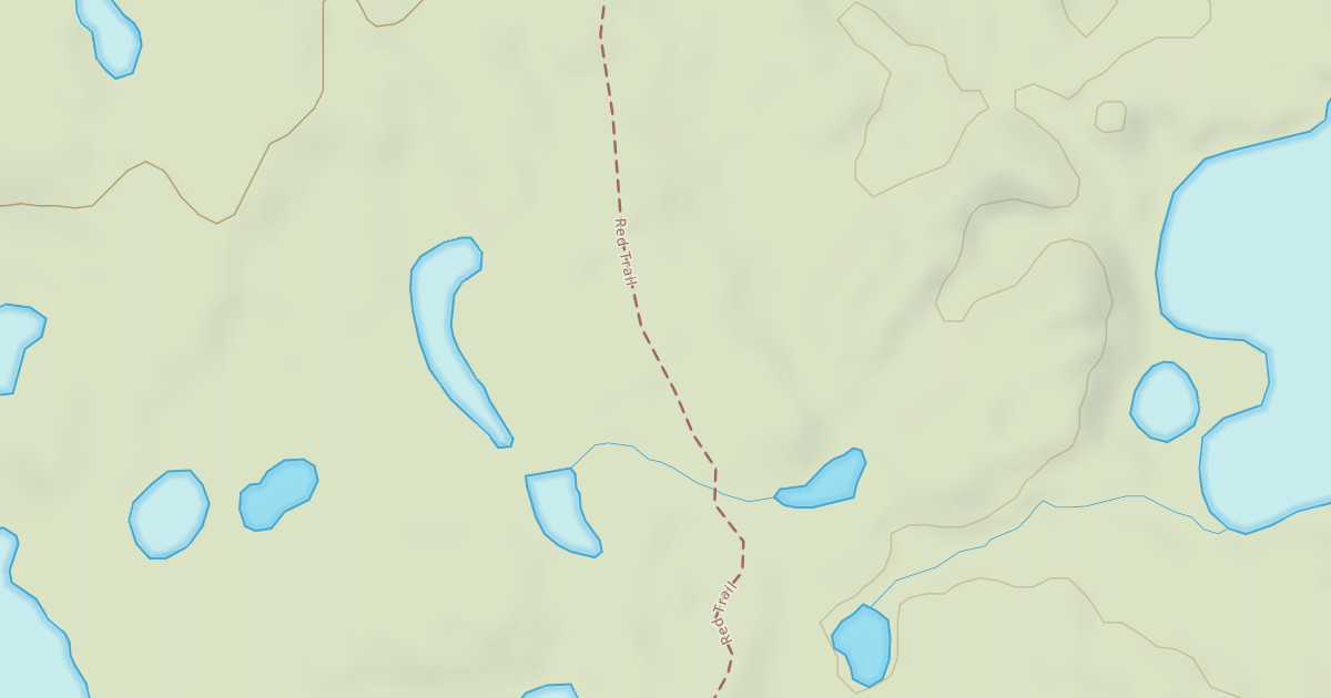 Map preview of Bald Mountain Rec. Area - Red Trail