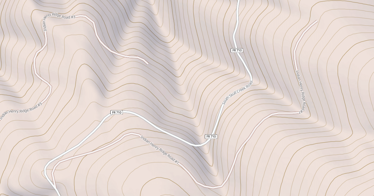 Map preview of INDIAN HENRY RIDGE #1