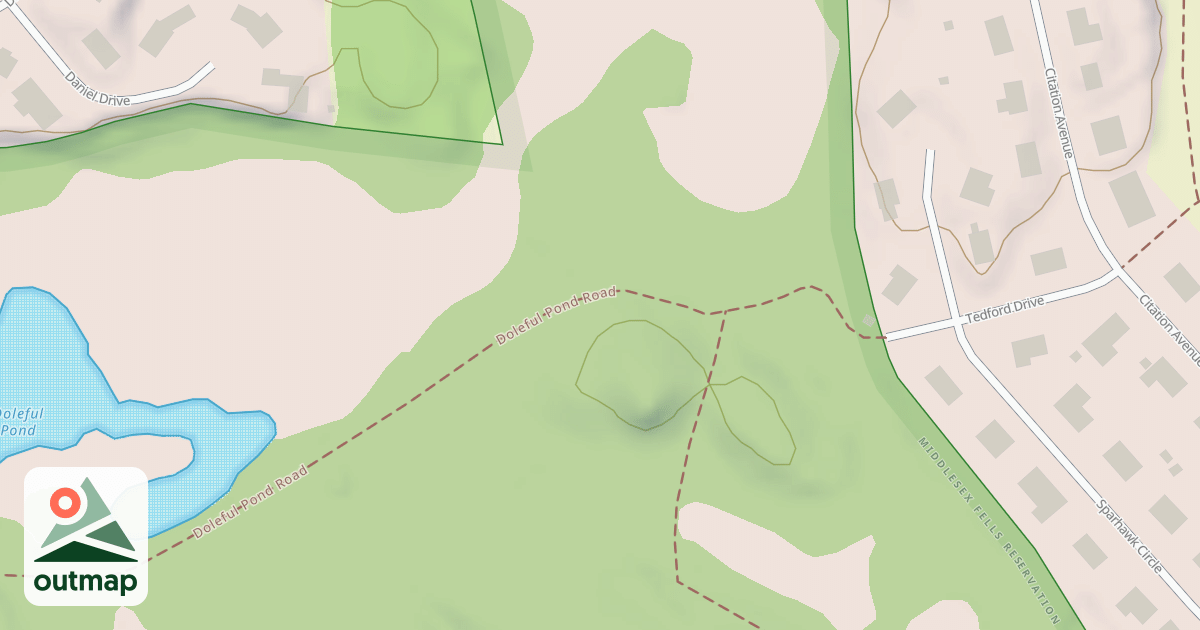 Map of Doleful Pond Road