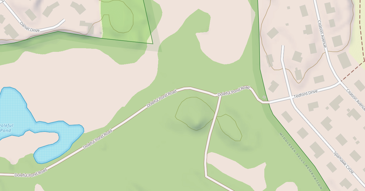 Map preview of Doleful Pond Road