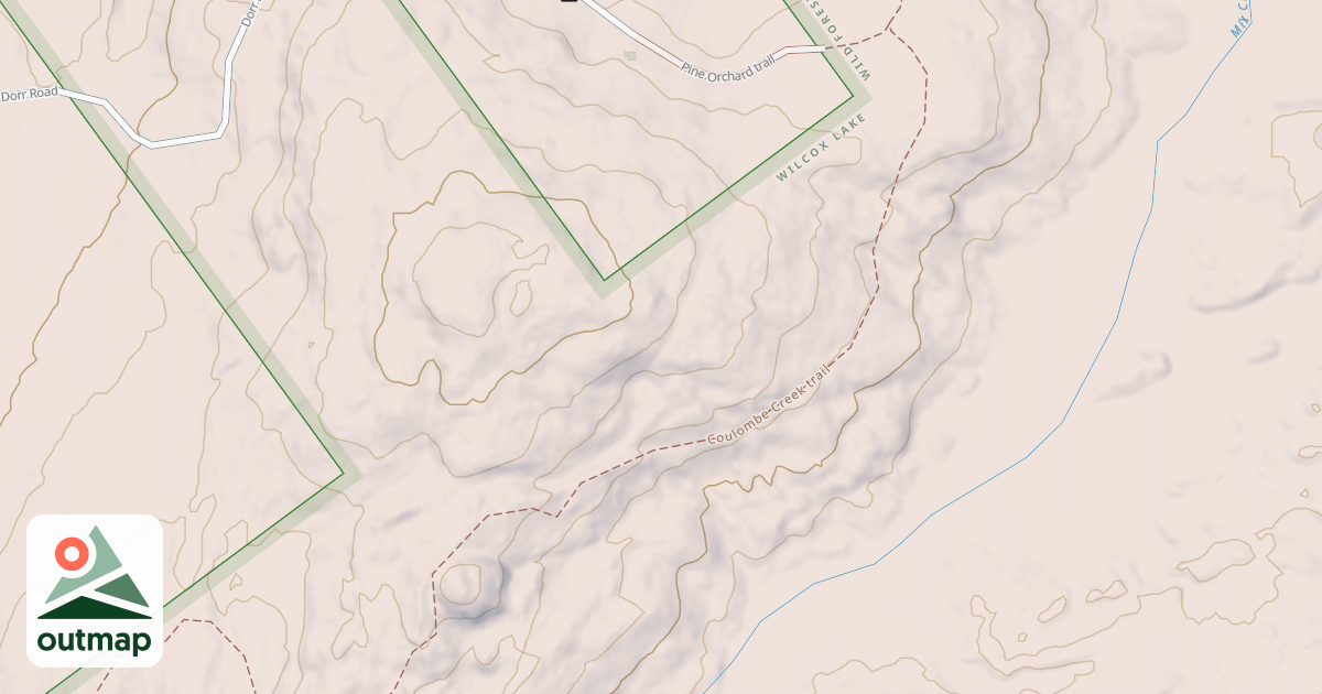 Map of Coulombe Creek Trail