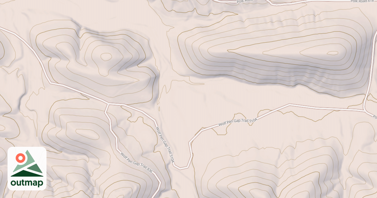 Map of STANDING ROCK SPUR