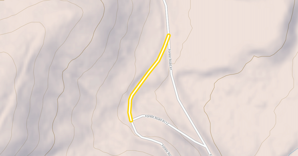 Map preview of Forest Road 4112