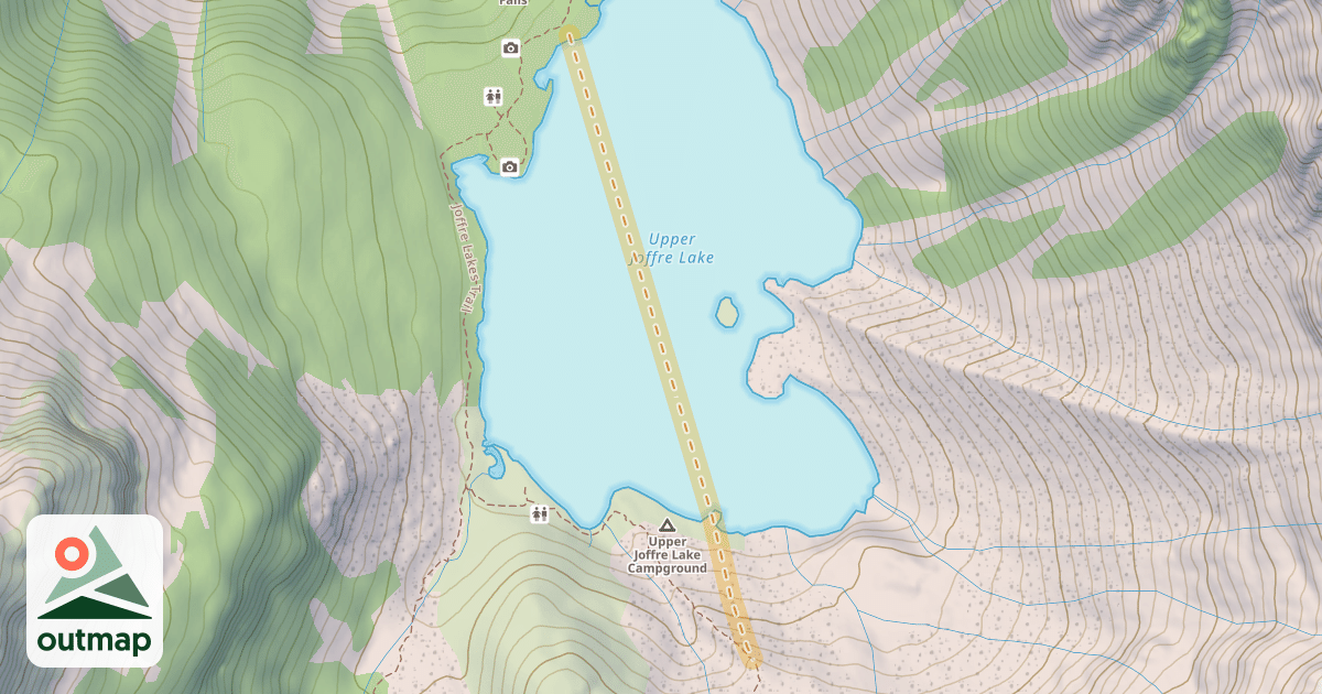 Map of Slalok Mountain Up Track