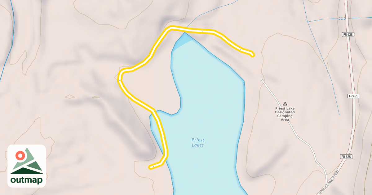 Map of Inner Lake Loop