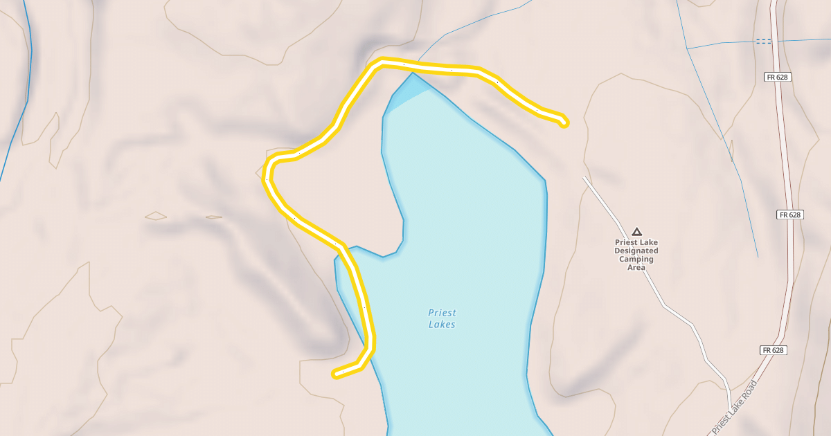 Map preview of Inner Lake Loop