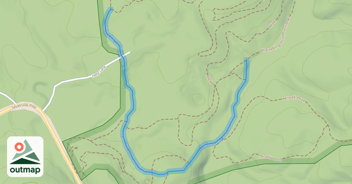 Map of Chain Ring Loop Section 2