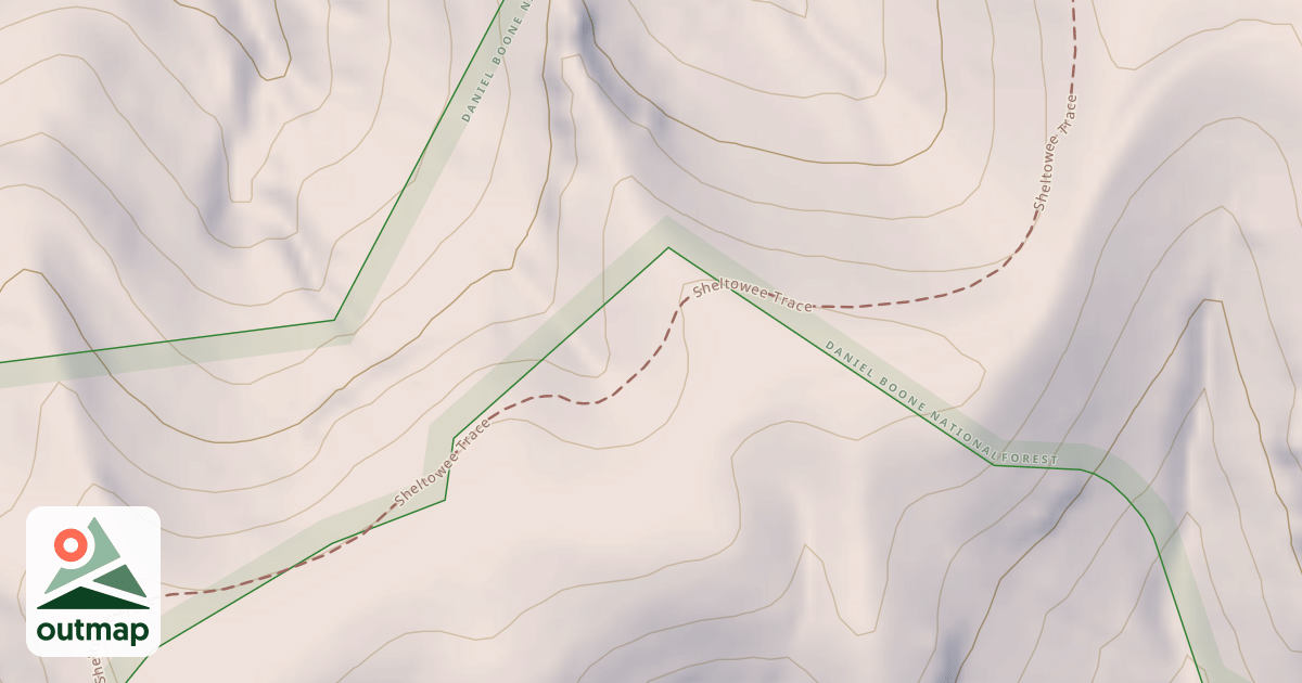 Map of Sheltowee Trace