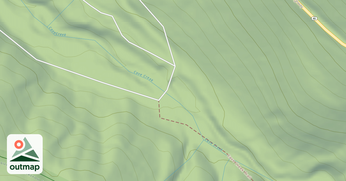 Map of CAVE CREEK HOOK
