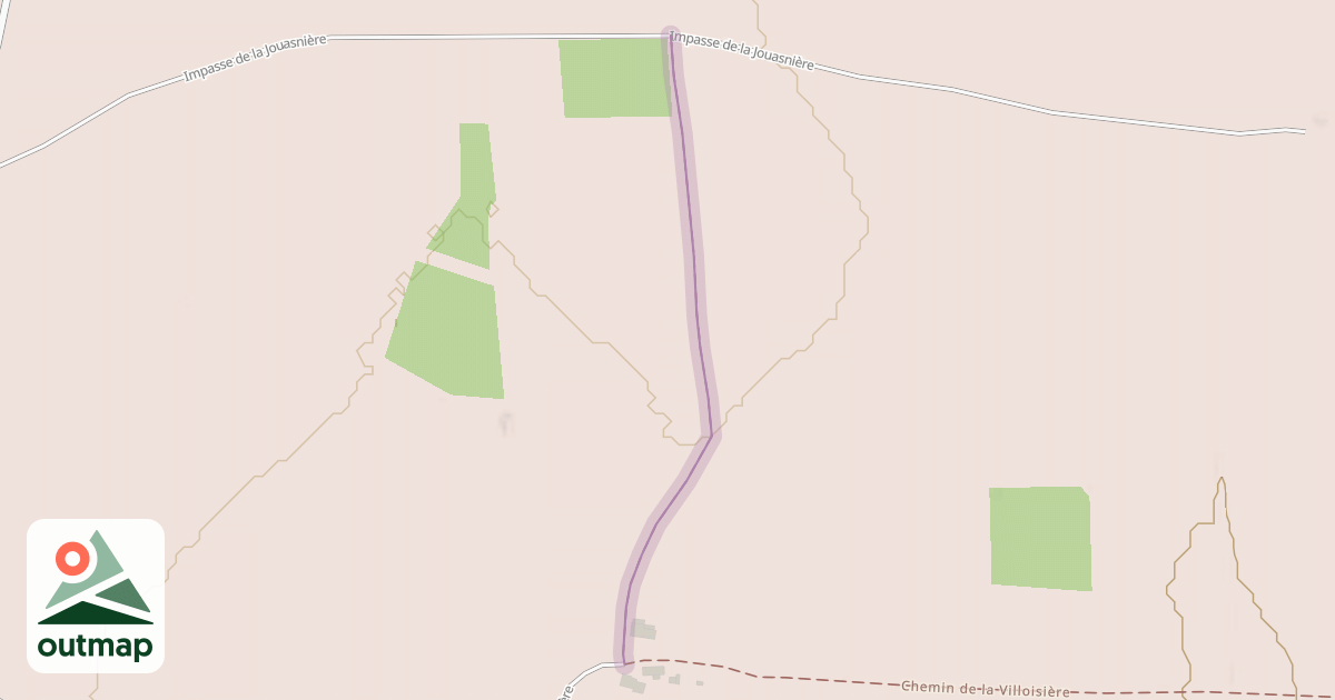 Map of Chemin de la Joinière à Montcorbon