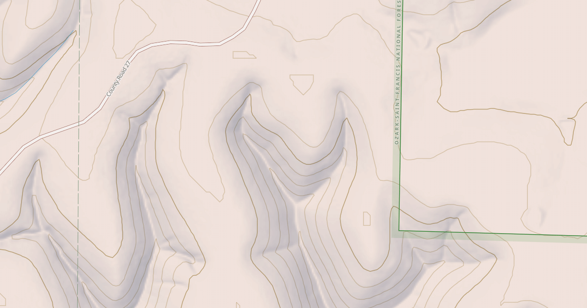 Map preview of USFS National Forest System Roads {6A1B7697-EFC6-4334-BA1B-226EDCBE5FE0}