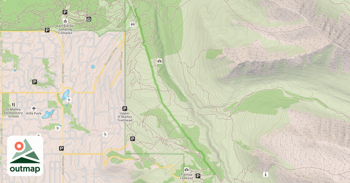 Map of Powerline Trail