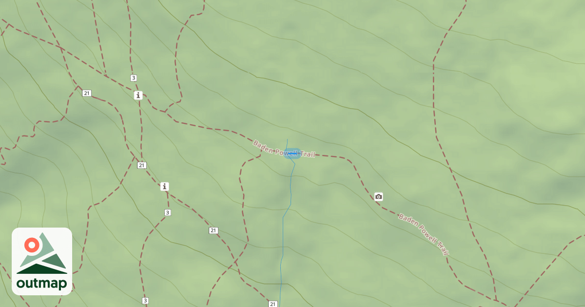 Map of Baden Powell Trail