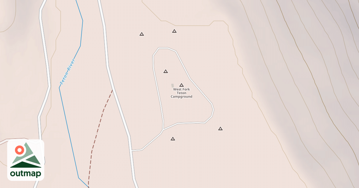 Map of WEST FORK CG TOILET