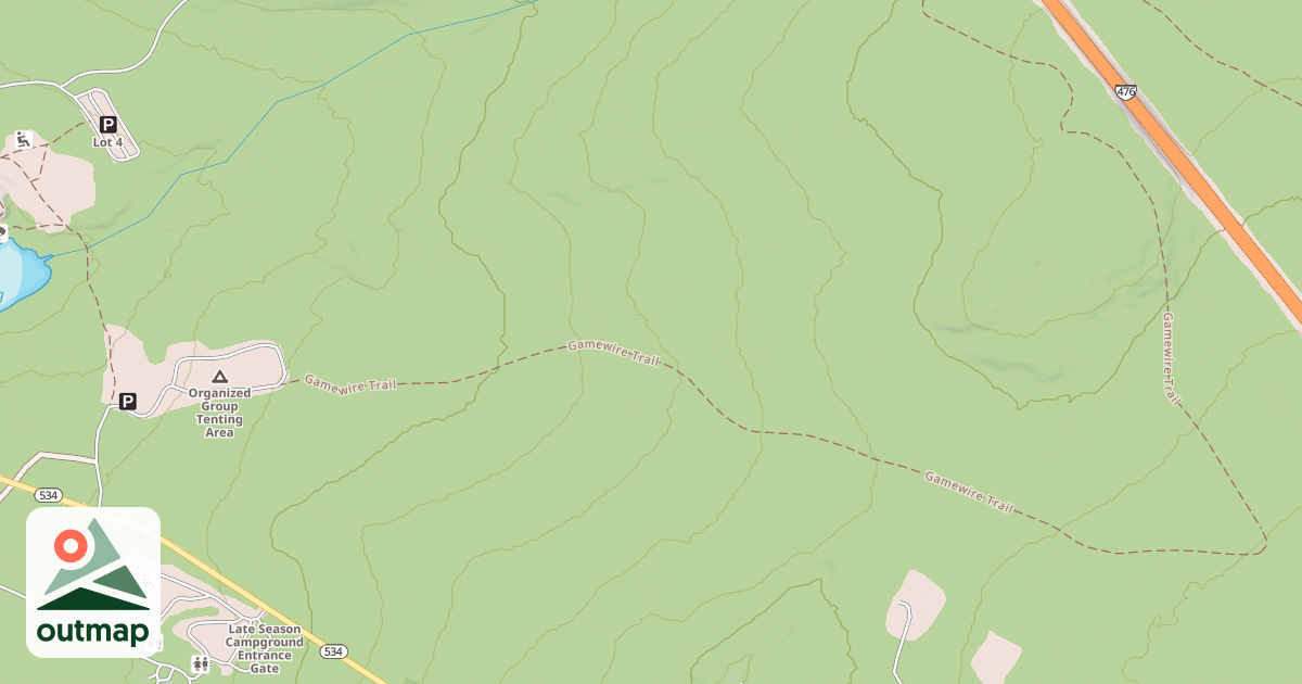 Map of Hickory Run State Park Trails