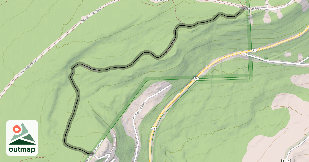 Map of Green Trail