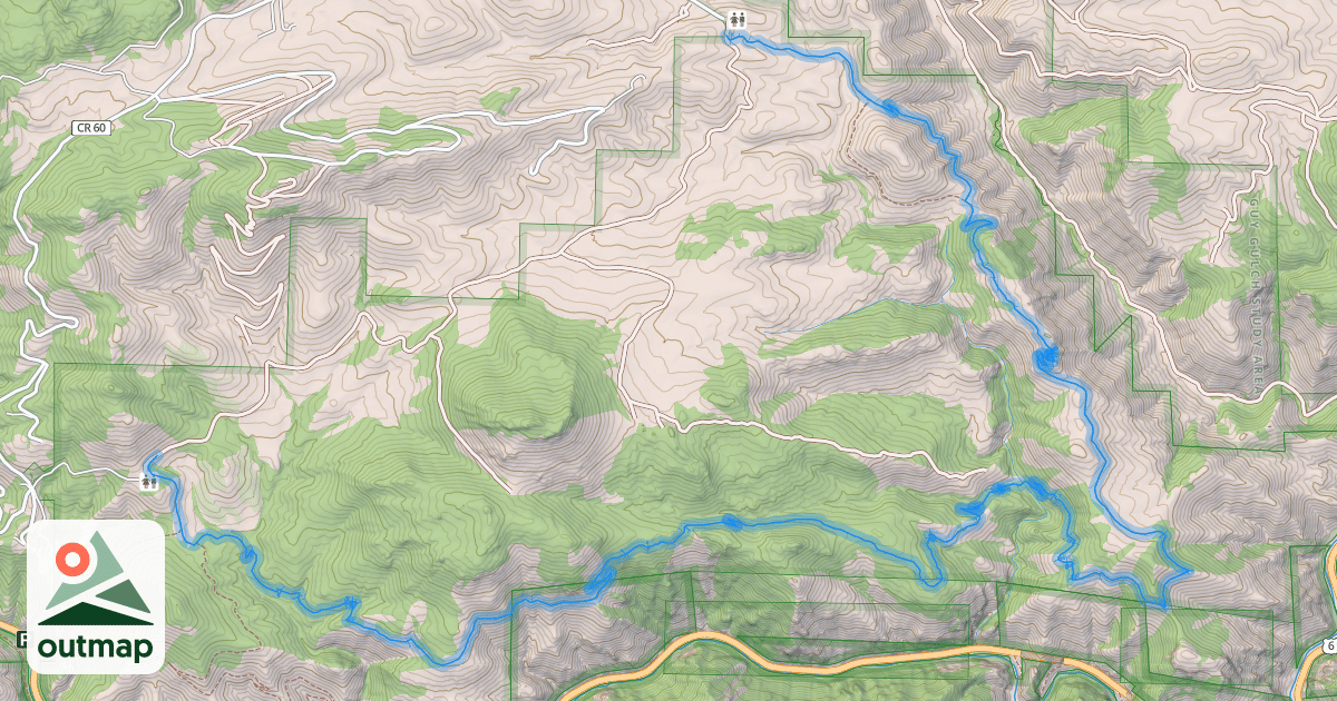 Map of Travois Trail