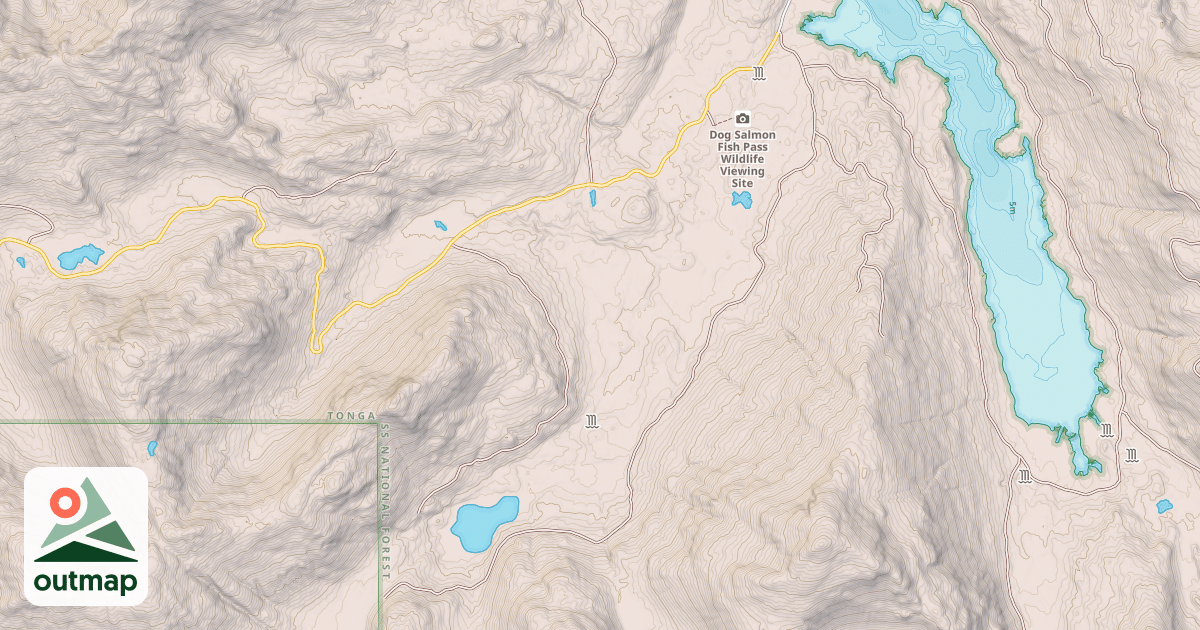 Map of DOG SALMON