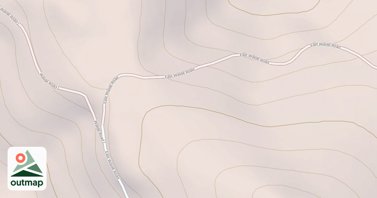 Map of EAST WALDE