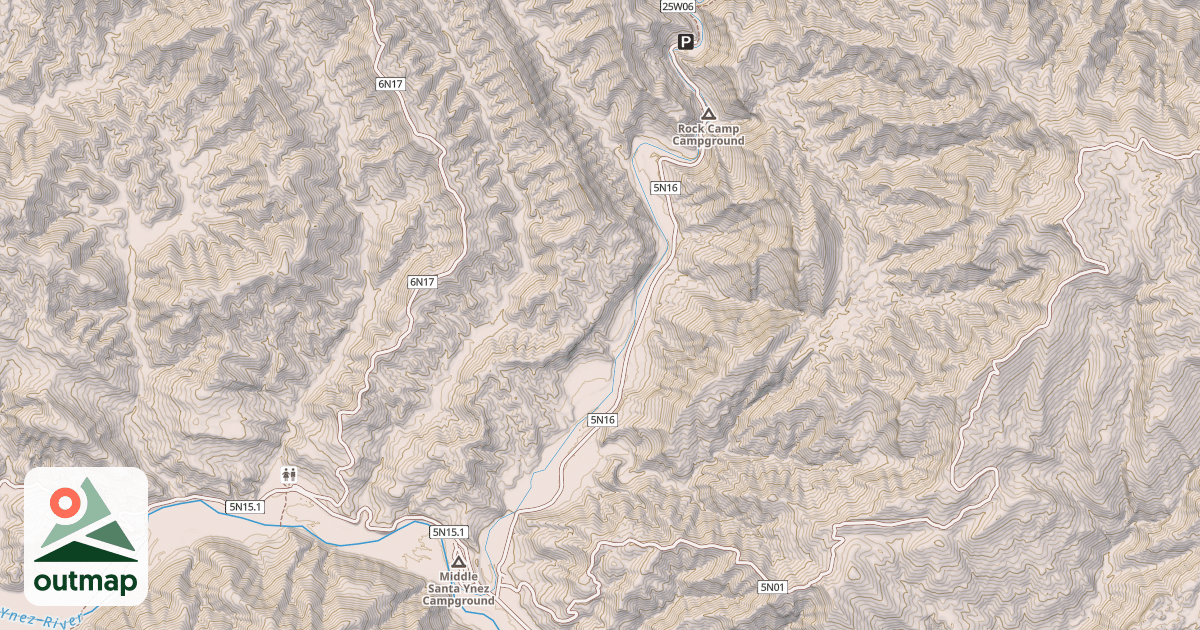 Map of BIG CALIENTE