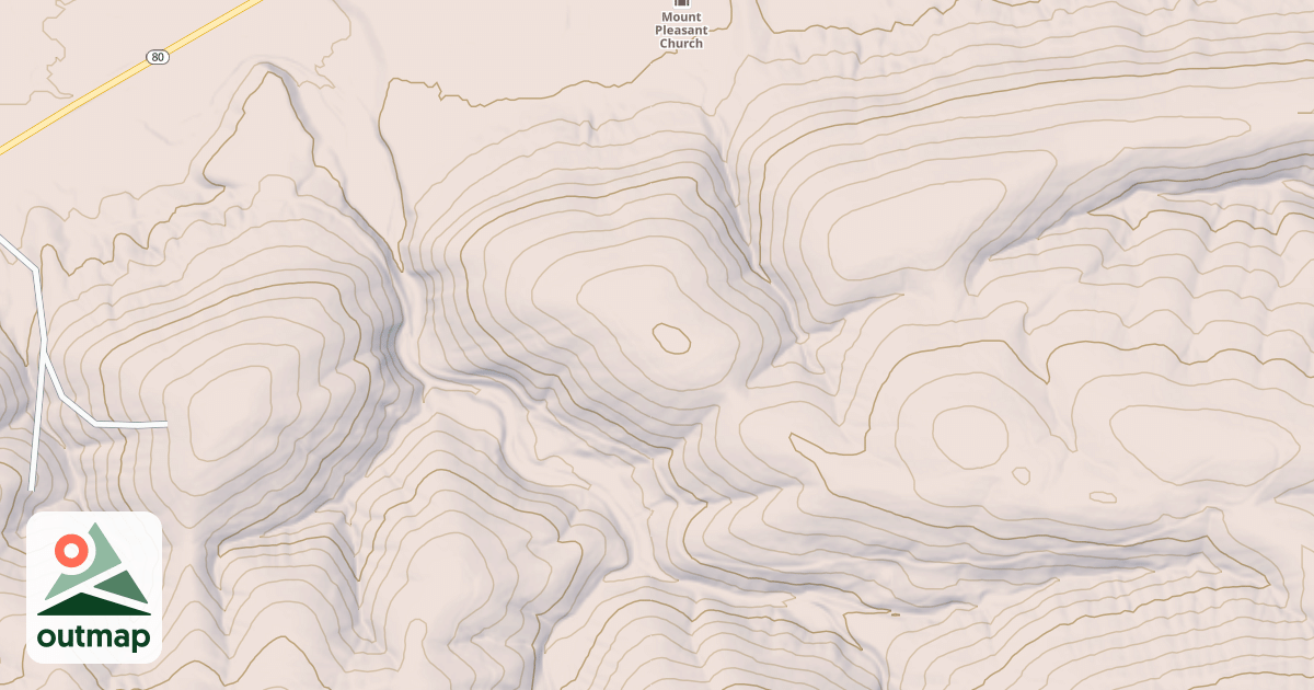 Map of NORTH DUTCH MTN