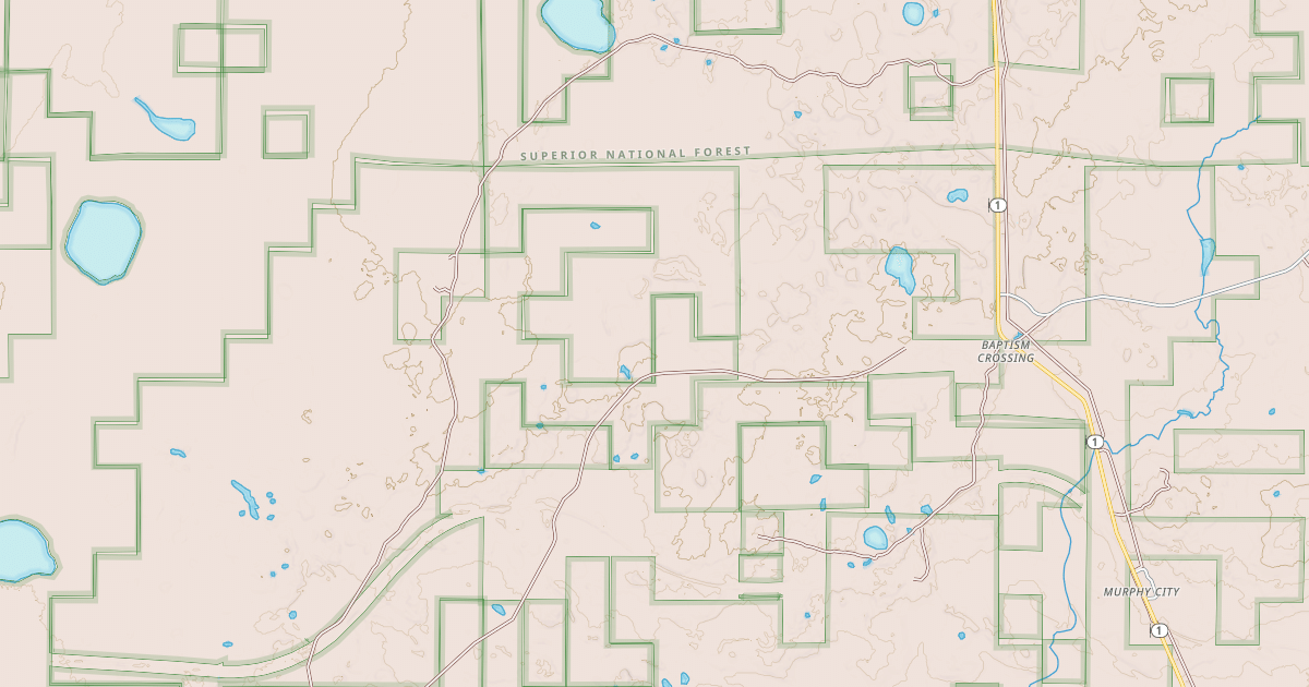Map preview of CLOQUET LAKE