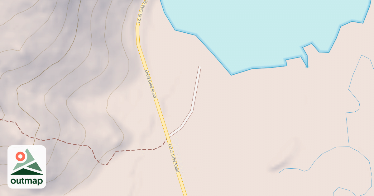 Map of OLD LOUIS LAKE BOAT RAMP