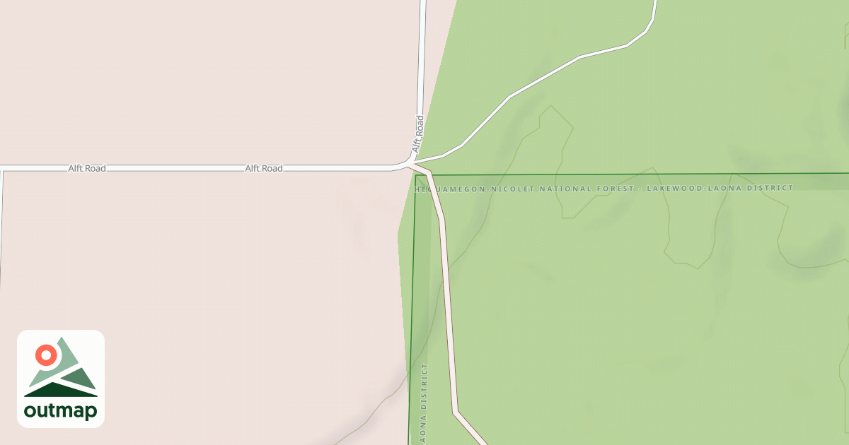 Map of MARKTON SPUR