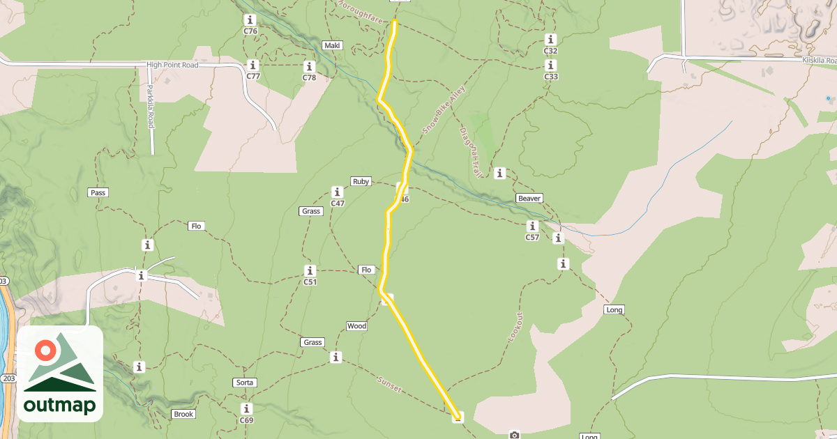 Map of Spring Creek