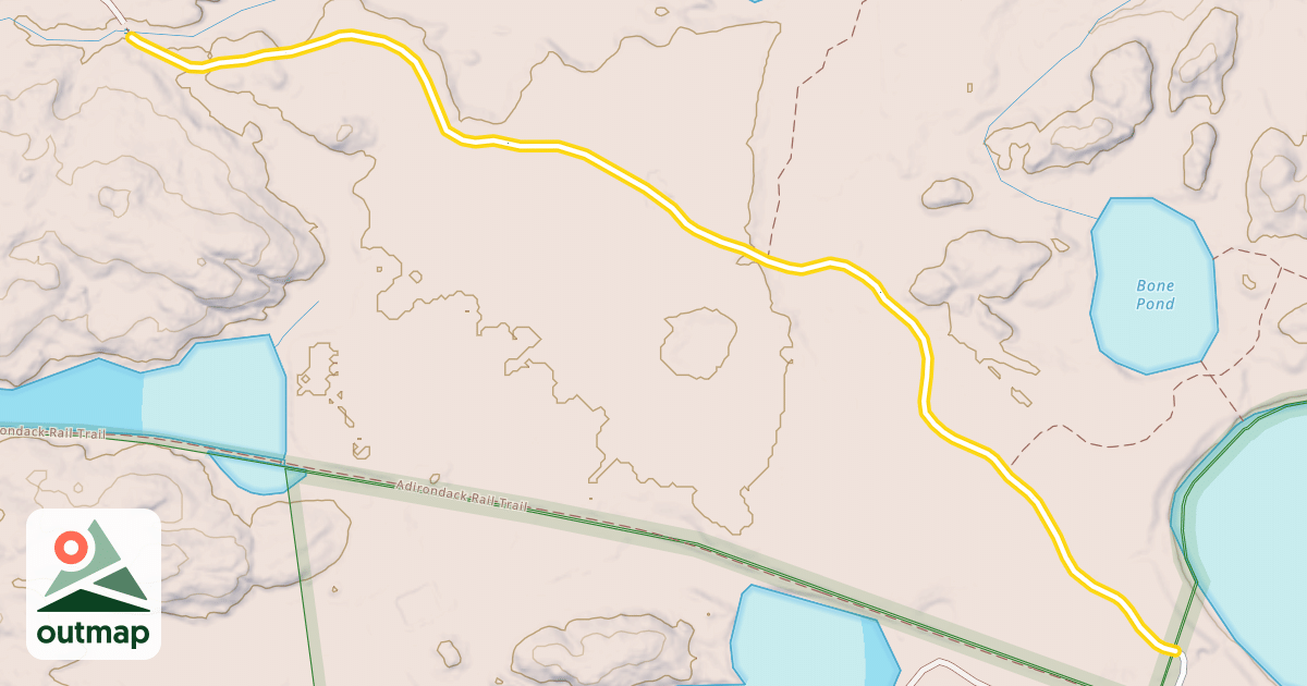 Map of Fish Pond Truck Trail
