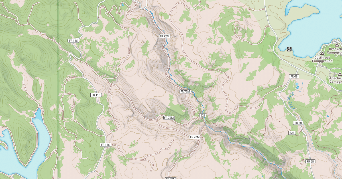 Map preview of USFS National Forest System Roads {46F35A37-B155-4C11-AD05-FB4F9677F425}