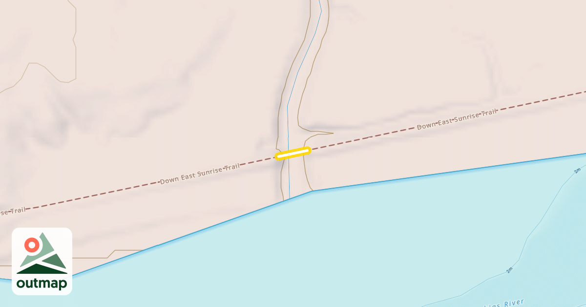 Map of Down East Sunrise Trail