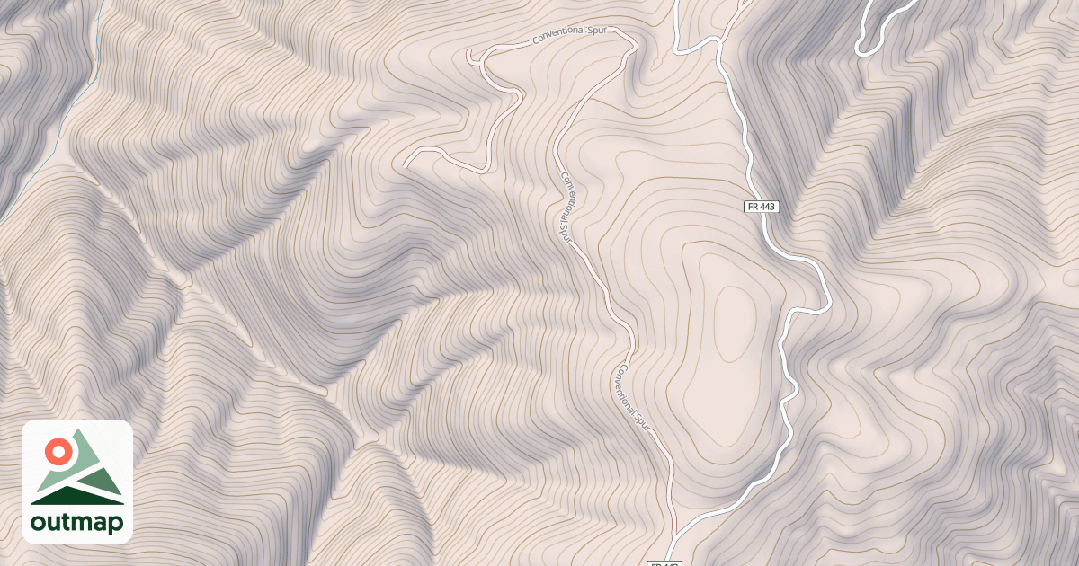 Map of CONVENTIONAL SPUR