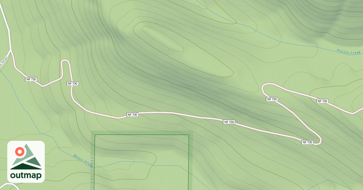Map of MOON CREEK
