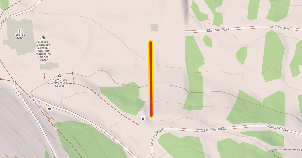 Map preview of Tubing Hill Lift