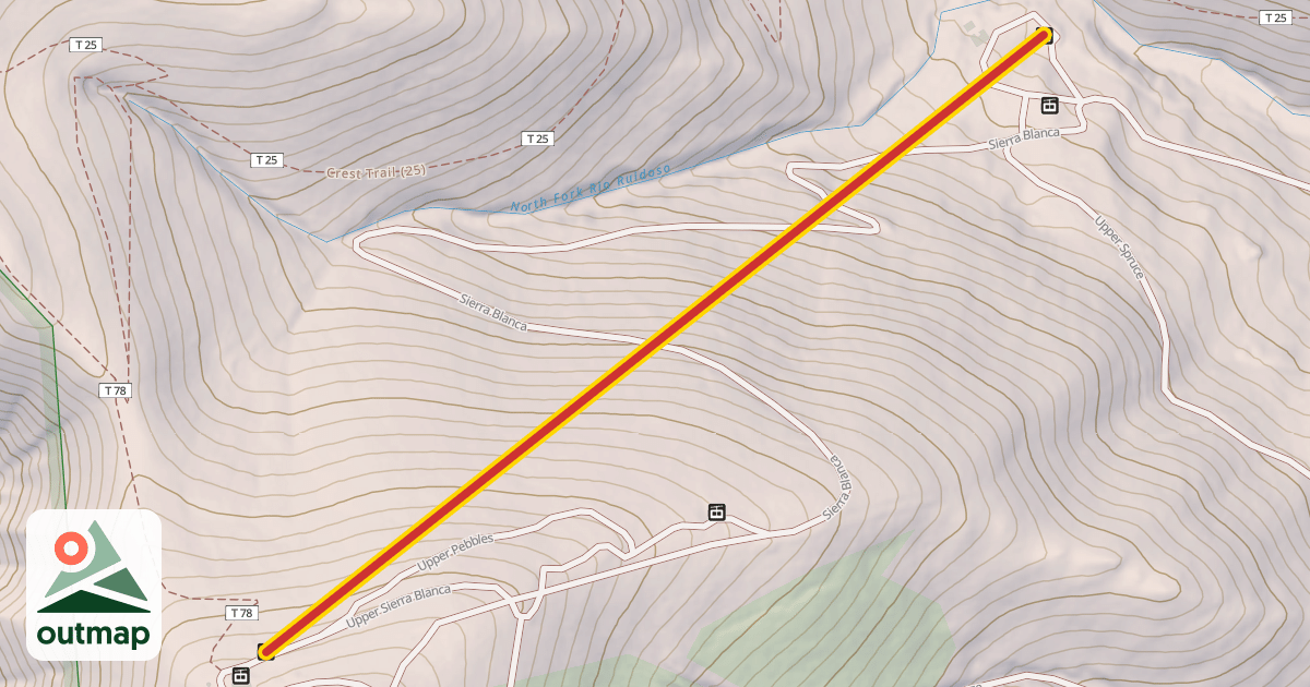 Map of Triple Chair #1