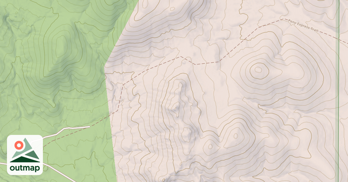 Map of PONY EXPRESS LOOP
