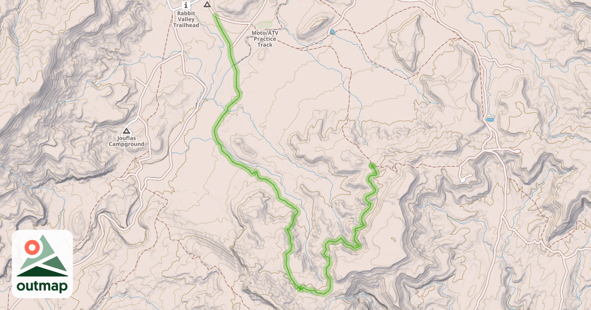 Map of Rabbit Valley 3 Trail